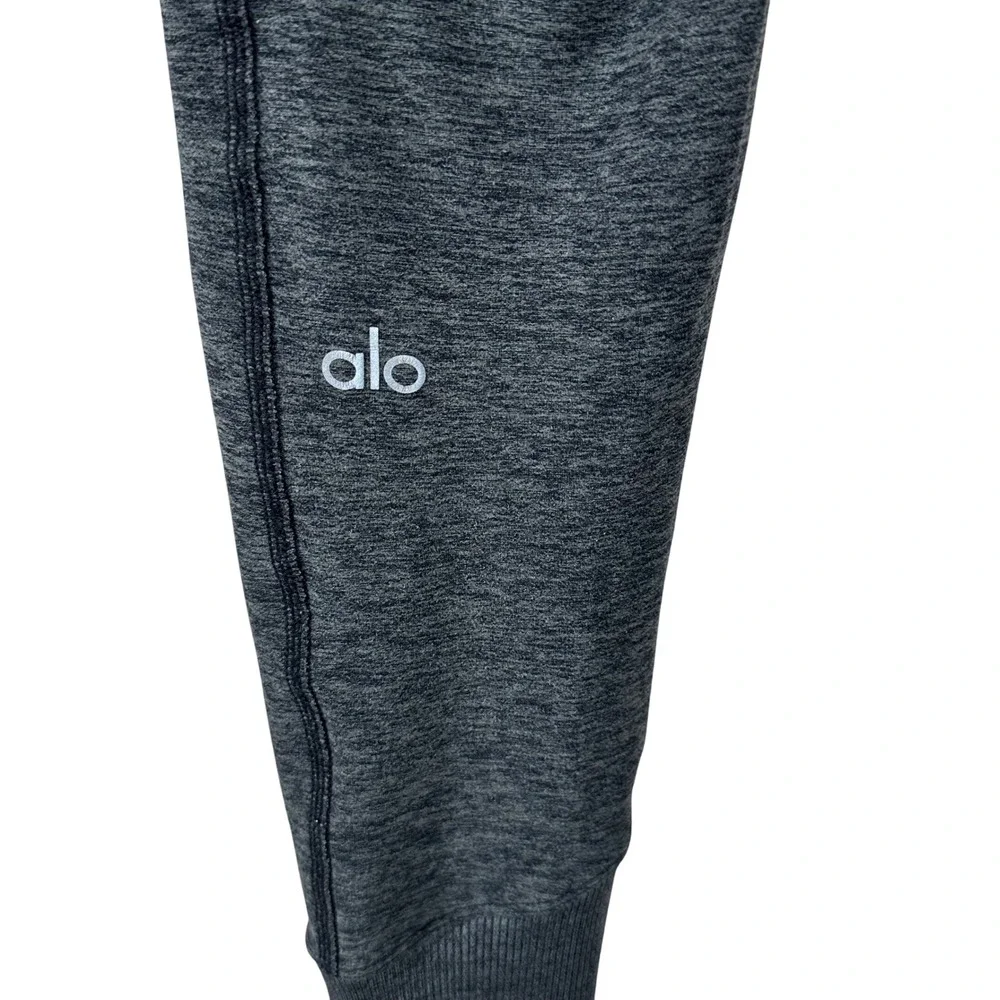 Alo Yoga High Waist Alosoft Lounge Leggings‎ Charcoal Heather Grey Women Small